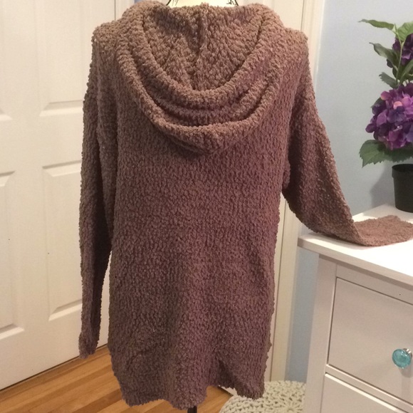 Last Medium Mocha Popcorn Texture Hoodie Sweater - Picture 8 of 8